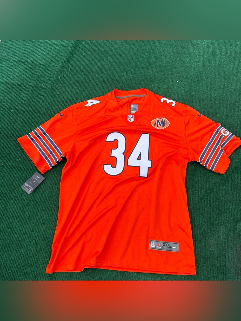 Walter Payton Chicago Bears Official NFL Nike Jersey Orange #34 Men’s Size 3XL